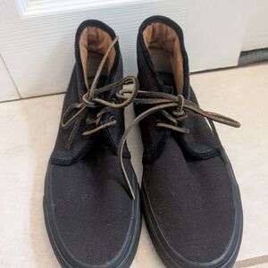 Men's Black Canvas Shoes